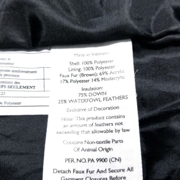 EDDIE BAUER Quilted Down StormRepel DWR Cargo Puffer Parka Jacket Small Gorpcore - Picture 9 of 10